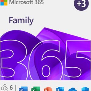 Microsoft Office 365 Family- 1-Year Subscription| 6 users | 5 Device per user | PC, Mac & Mobile | 6TB Cloud Storage